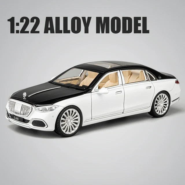 1:22 Diecast Mercedes Maybach S680 Model Car - image 8