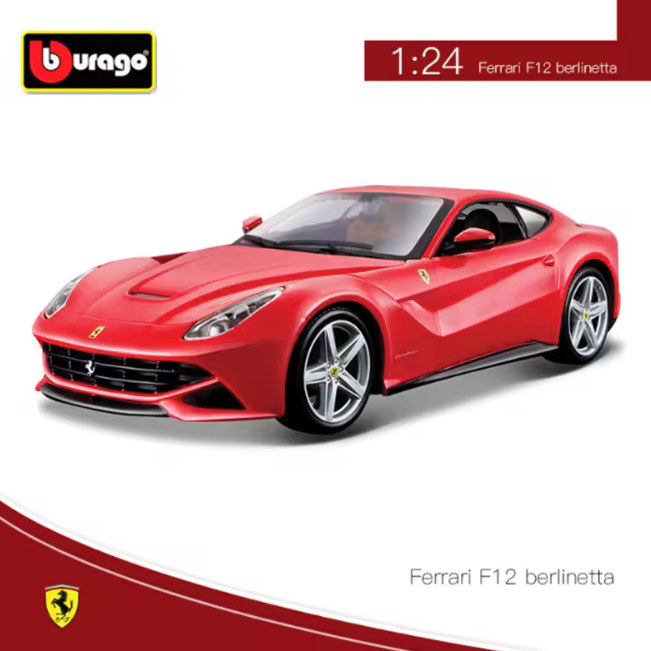 Bburago 1:24 Ferrari F12 Berlinetta Model - image 4