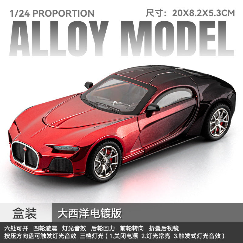 1:24 Diecast Bugatti Atlantic Crystal Color Model Car - image 2