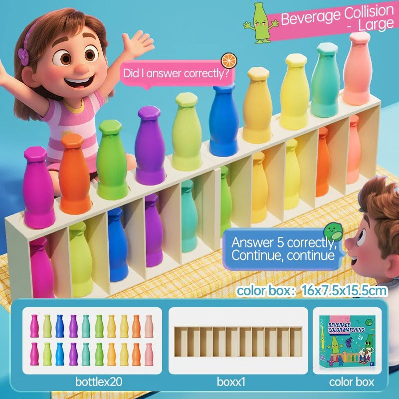 Bottle Color Matching Family Activity Game