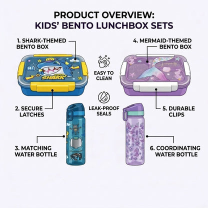 2 in 1  - Lunch Box Set - Premium Packaging