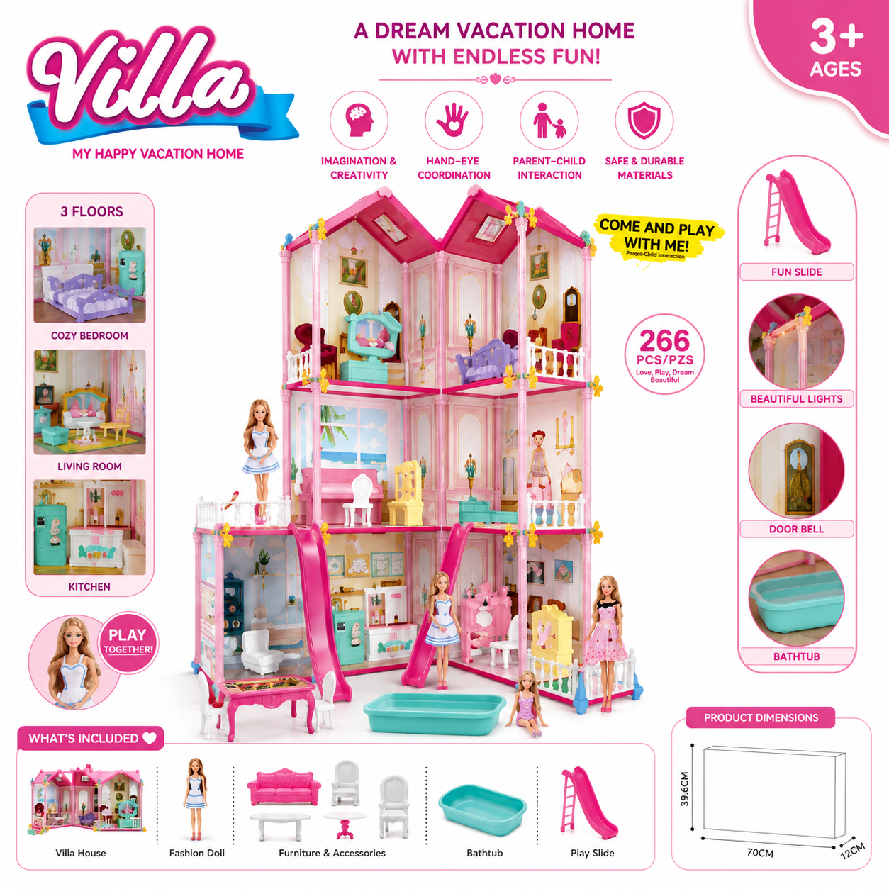 Villa Doll House – My Happy Vacation Home (266 PCS)