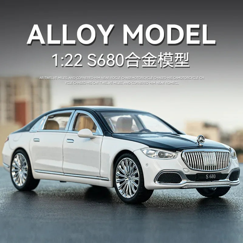 1:22 Diecast Mercedes Maybach S680 Model Car