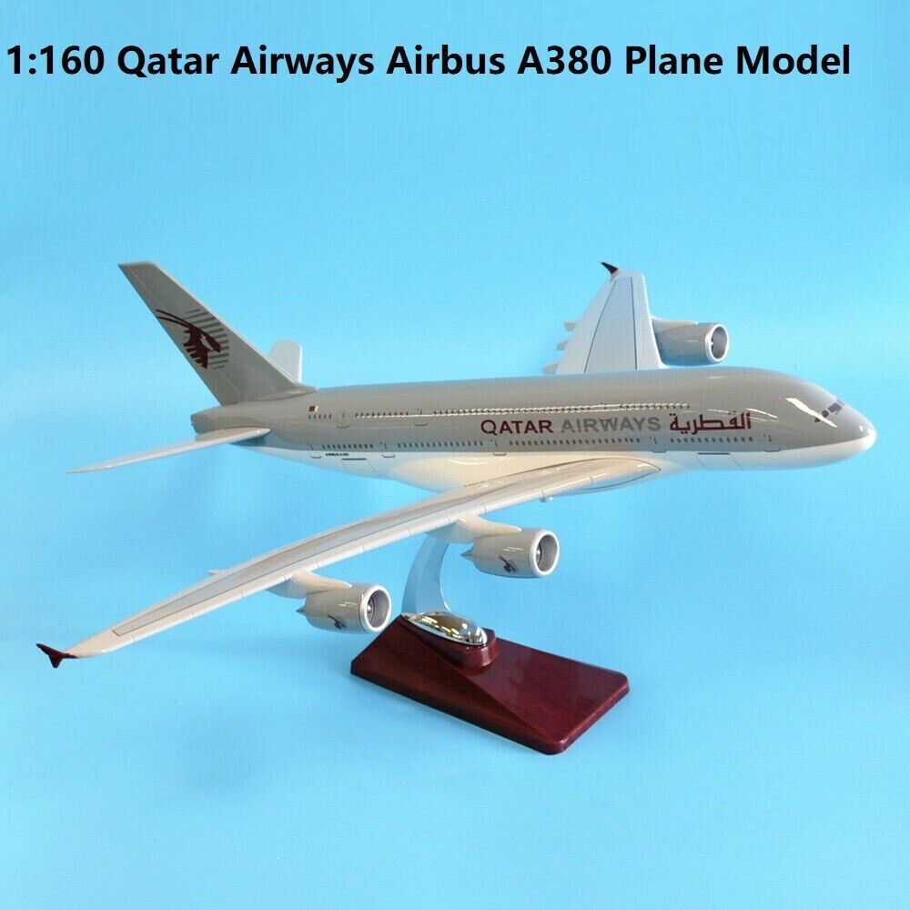 1:160 Diecast Qatar Airways A380 Plane Model - image 2