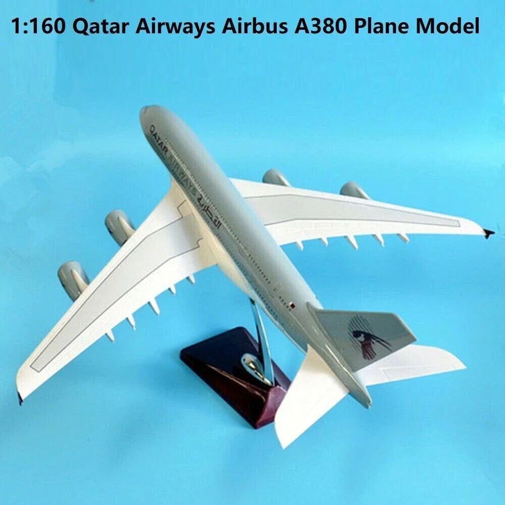 1:160 Diecast Qatar Airways A380 Plane Model - image 4