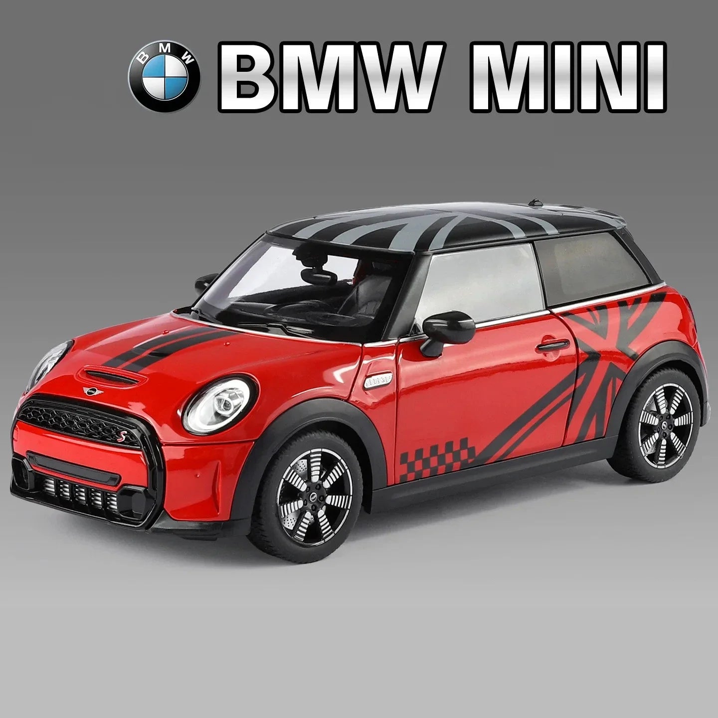 1:18 Diecast Mini Cooper S Official Licensed Model - Red - image 3