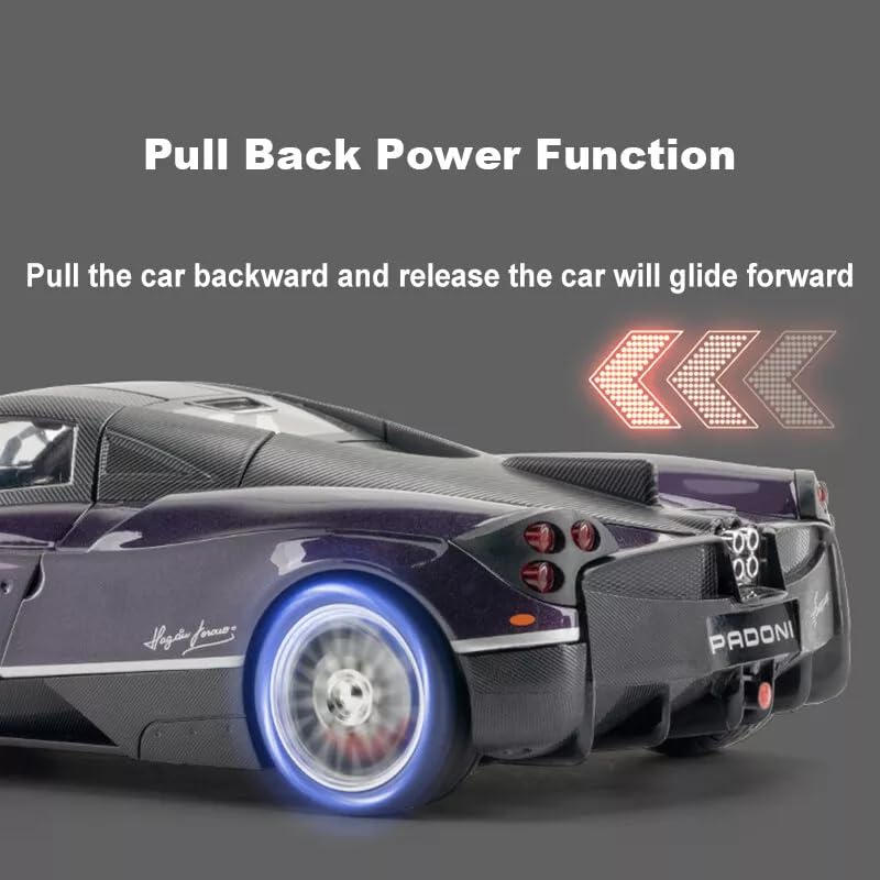 1:18 Diecast Pagani Huayra Dinastia Model Car With Smoke - image 9