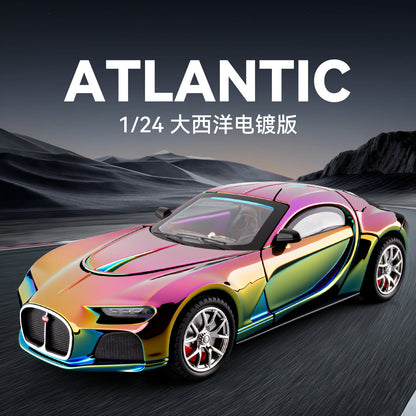 1:24 Diecast Bugatti Atlantic Crystal Color Model Car
