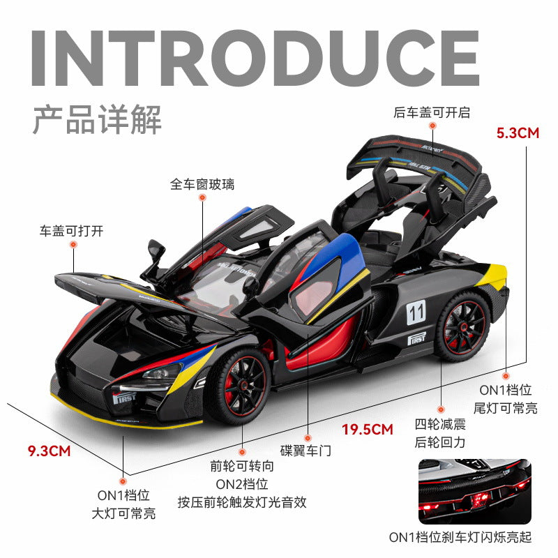 1:24 Diecast McLaren Senna GTR Model Car - image 7