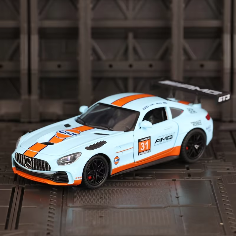 1:32 Diecast Mercedes AMG GT3 Model With Acrylic Box - image 2