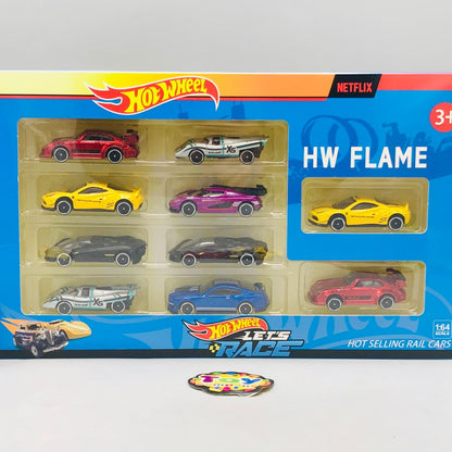1:64 Hot Wheel Diecast Mini Inertial Cars - 10Pcs - image 8