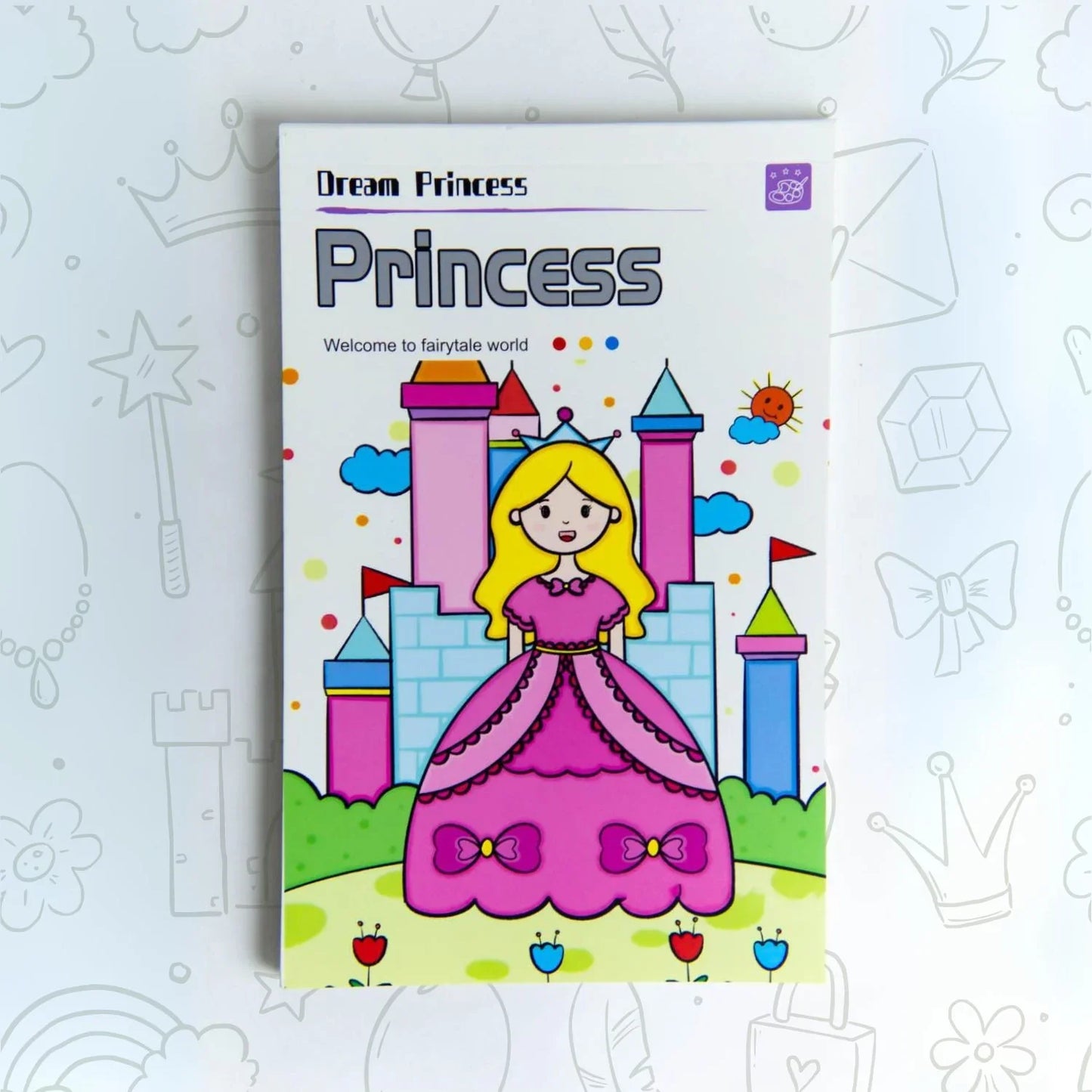 Water Colour Book Set - 12 Pages - Assorted Design