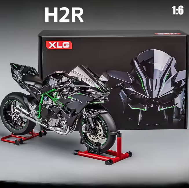 1:6 Diecast Kawasaki Ninja H2R Bootable Spray Bike - image 9