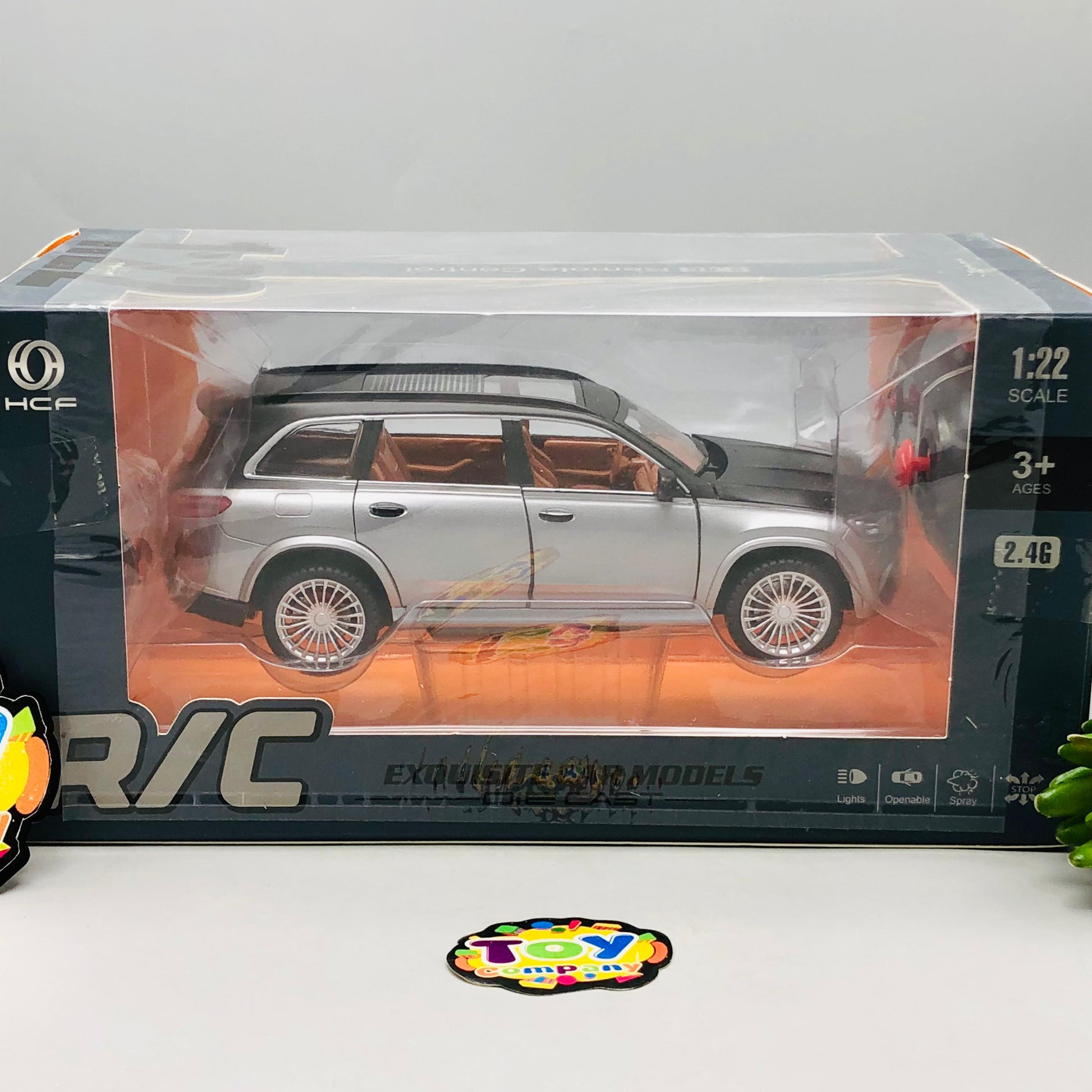 1:22 RC Diecast Mercedes Maybach GLS Model Car With Smoke - image 4