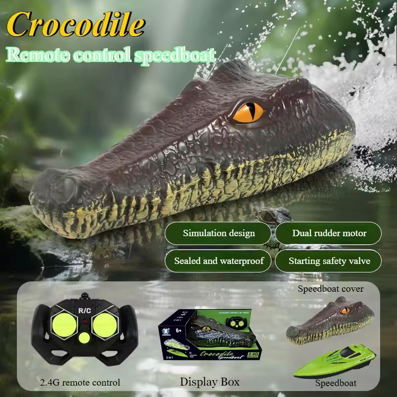 Crocodile RC speedboat feature image 6