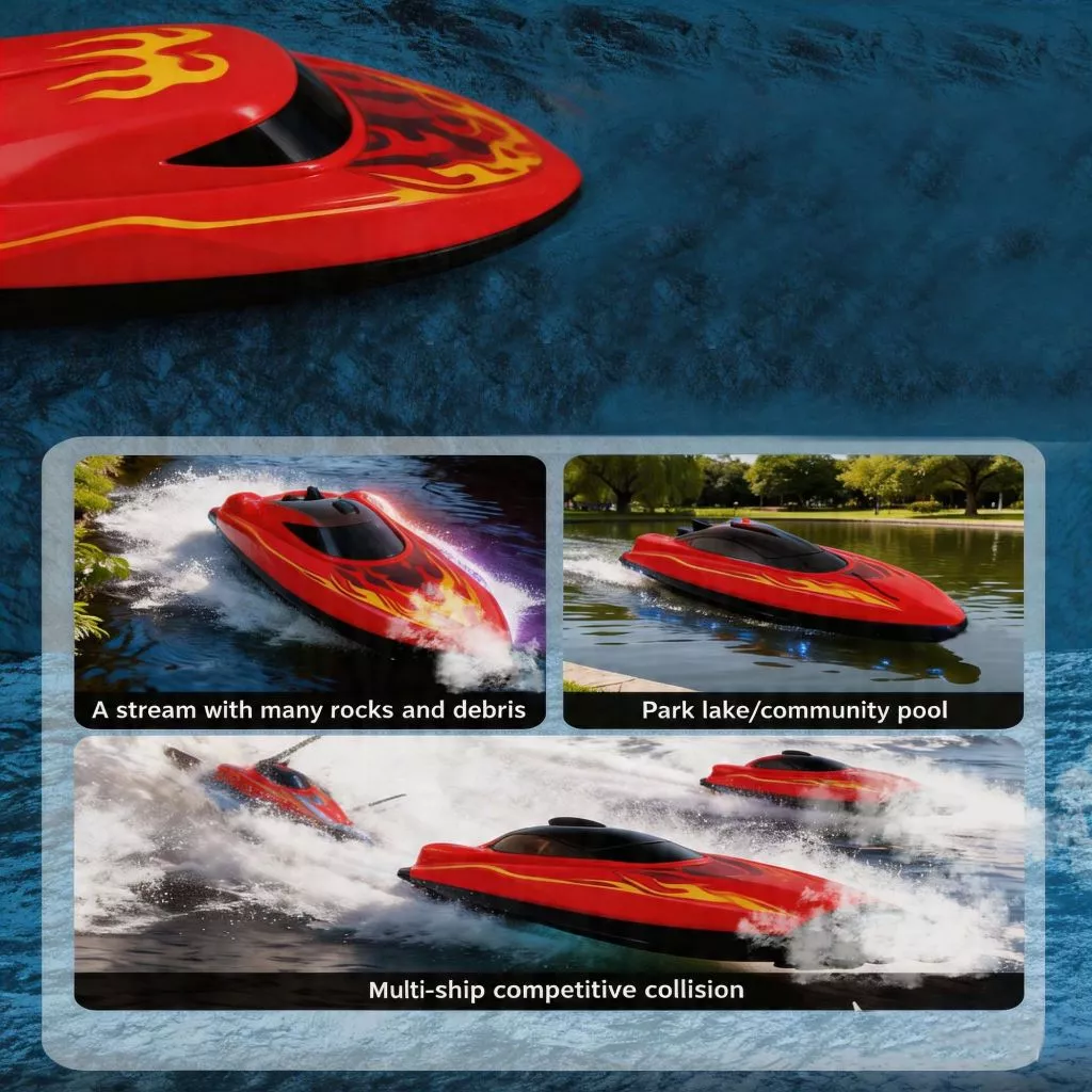 High-speed rechargeable RC racing boat