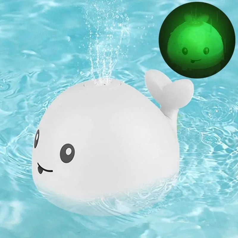Whale Spray Water Bath LED Light Toy