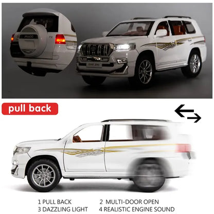 1:24 Diecast Toyota Prado Model Car With Smoke - image 5