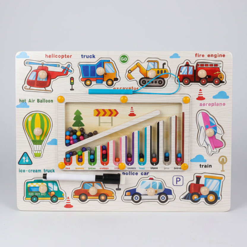 4 in 1 - Magnetic Maze Puzzle Board with Knobs