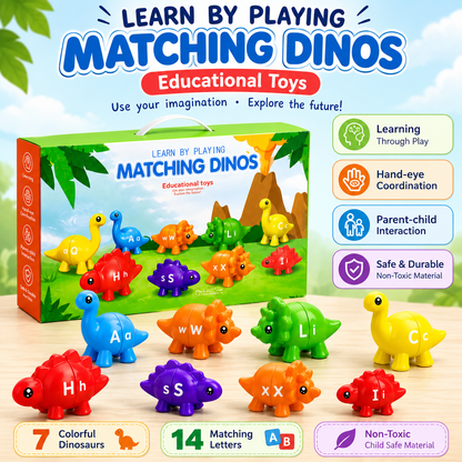Matching Dinos Educational Toy - For Kids 10 Pcs