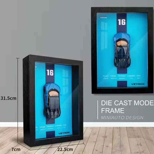 1:32 Diecast Bugatti Veyron Model 3D Photo Frame - image 2