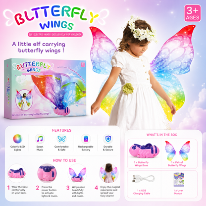 Butterfly Wings With LED Lights