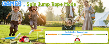 Spin jump rope mode for 3 in 1 musical kids game
