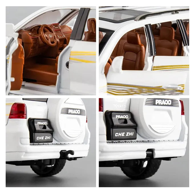1:24 Diecast Toyota Prado Model Car With Smoke - image 3