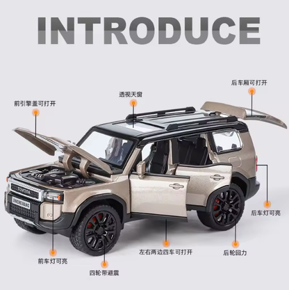1:32 Diecast Toyota Land Cruiser Prado SUV Model - image 5
