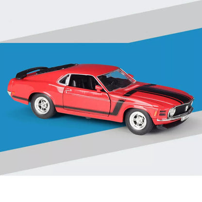 1:24 Welly Diecast 1970 Ford Mustang Boss Model Car - image 4