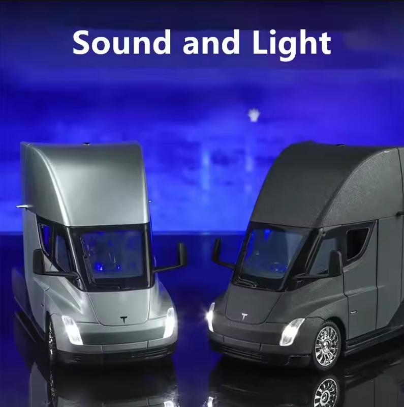 1:24 Diecast Tesla Semi Truck Model - image 2