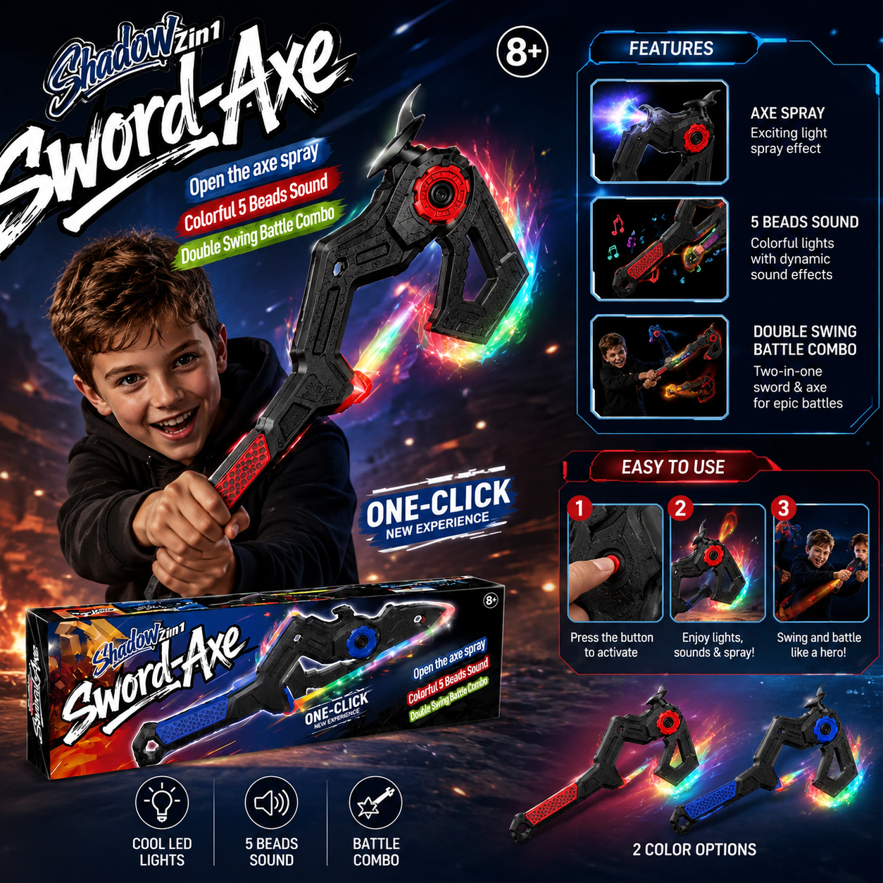 2-in-1 Shadow Sword-Axe toy
