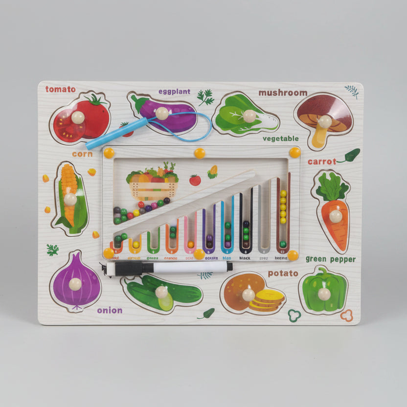 4 in 1 - Magnetic Maze Puzzle Board with Knobs