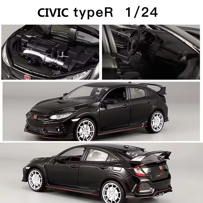 1:24 Diecast Honda Civic Type-R Model Car - image 3