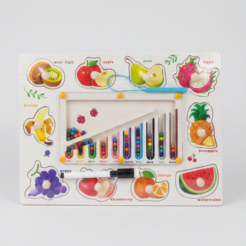 4 in 1 - Magnetic Maze Puzzle Board with Knobs