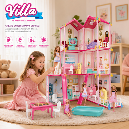 Villa Doll House – My Happy Vacation Home (266 PCS)