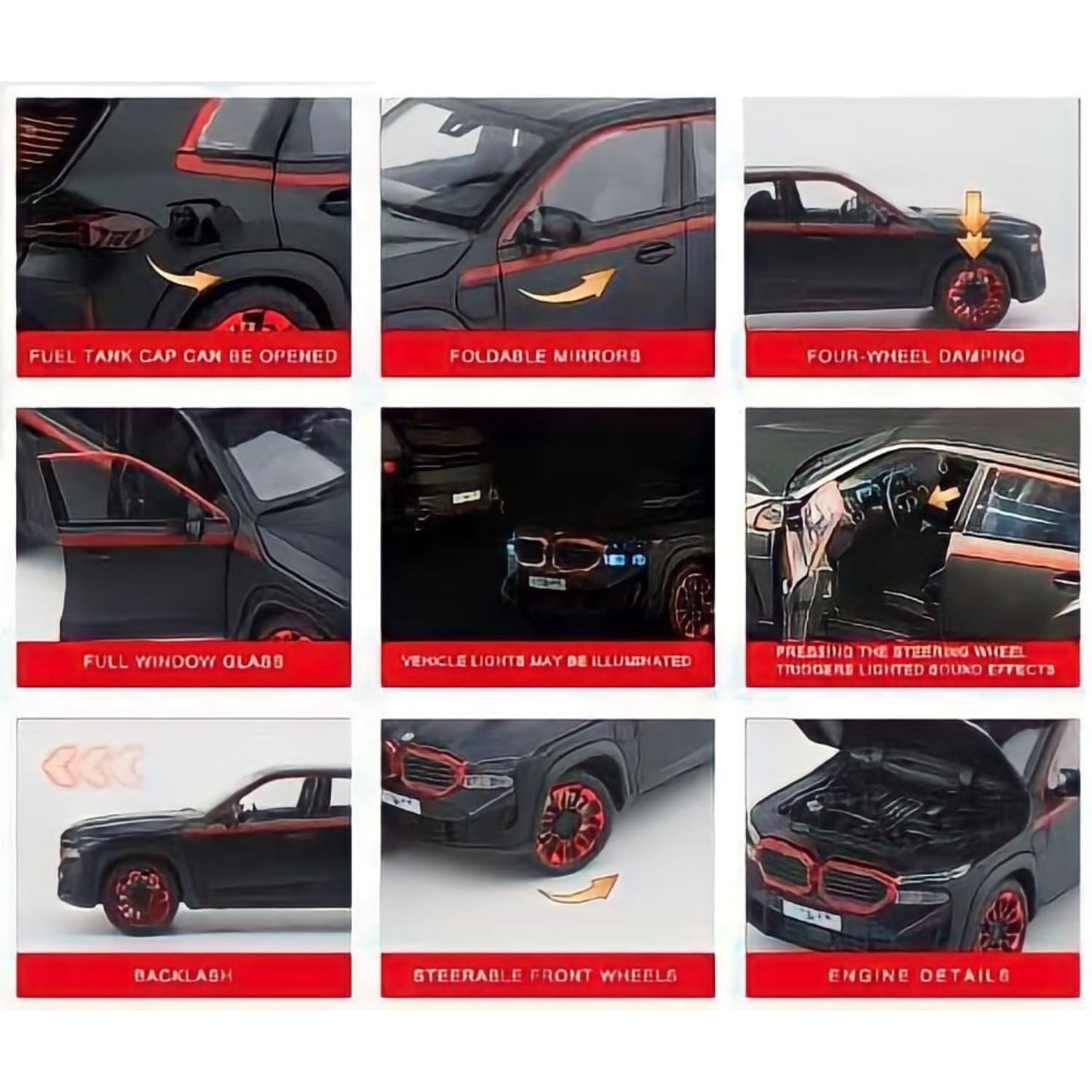 1:24 Diecast BMW XM Latest Model Car With Smoke - image 9