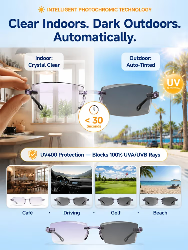 [Regain Your Youthful Vision] Smart Zoom Diamond-Cut Reading Glasses