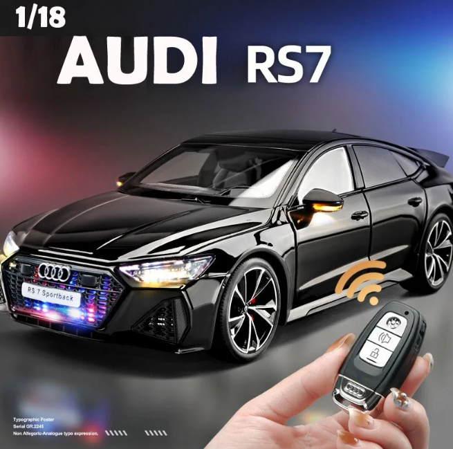 1:18 Diecast Audi RS 7 Sportback Model With Remote