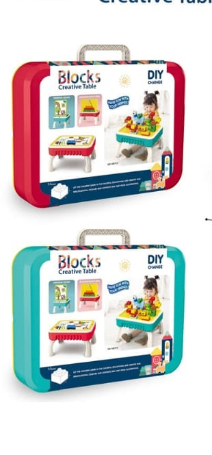 2-in-1 Blocks and Drawing Table