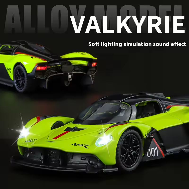 1:32 Diecast Aston Martin Valkyrie Model Car With Acrylic Display Box - image 2