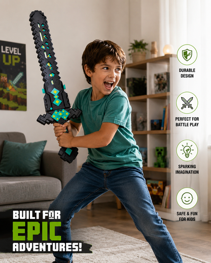 2 in 1 Minecraft LED Light and Sparking Sword