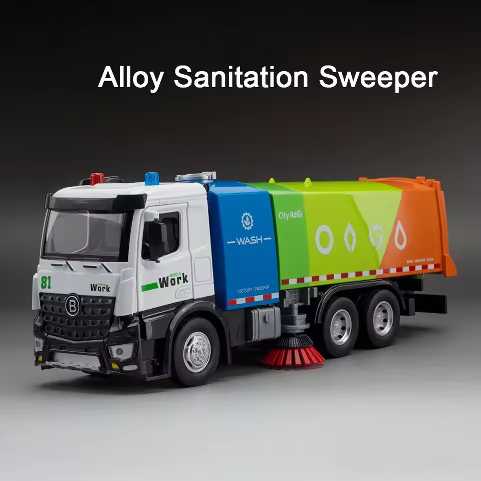 Diecast City Wash Victory Sweeper Model Truck - image 4