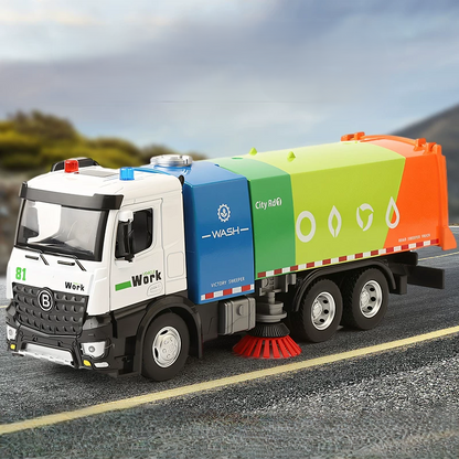 Diecast City Wash Victory Sweeper Model Truck