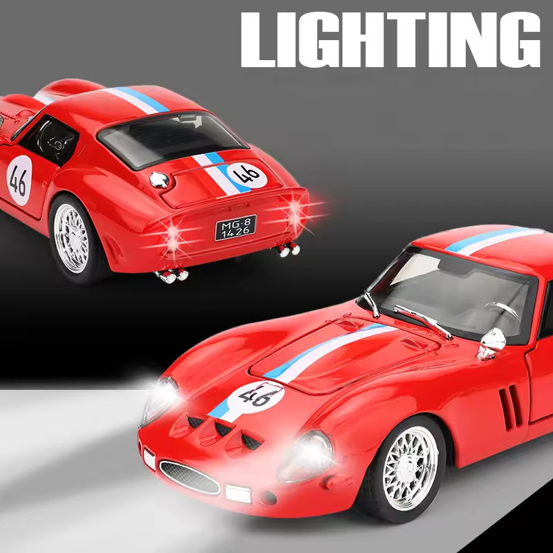 1:32 Diecast Ferrari 250 GTO Model Car With Acrylic Display Box - image 2