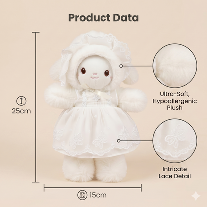 Baby Bunny Doll with Lace Dress - EID Special