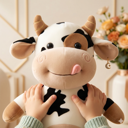 Cartoon Milk Cow Plush Toy - with Cow Music