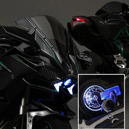 1:6 Diecast Kawasaki Ninja H2R Bootable Spray Bike - image 4