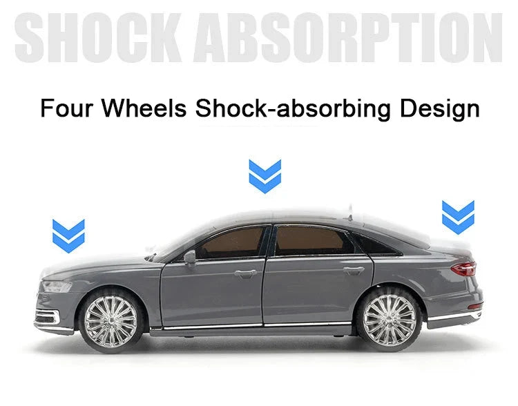 1:24 Diecast Audi A8 Model Car - image 4