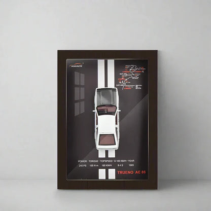 1:32 Diecast Trueno AE86 Model 3D Photo Frame - image 2
